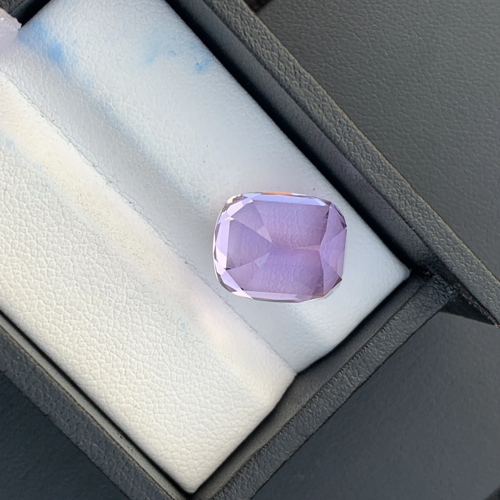 13 ct. Natural Unheated Kunzite Cushion Shape Loose Gemstone from Afghanistan — view 13